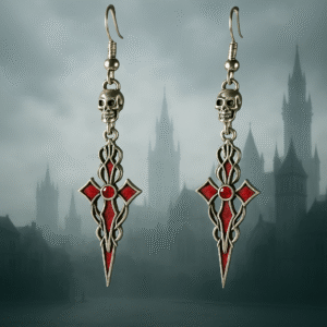 Gothic Cross With Skull