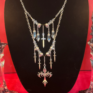 Obsidian Dreams Of Silver - 20"