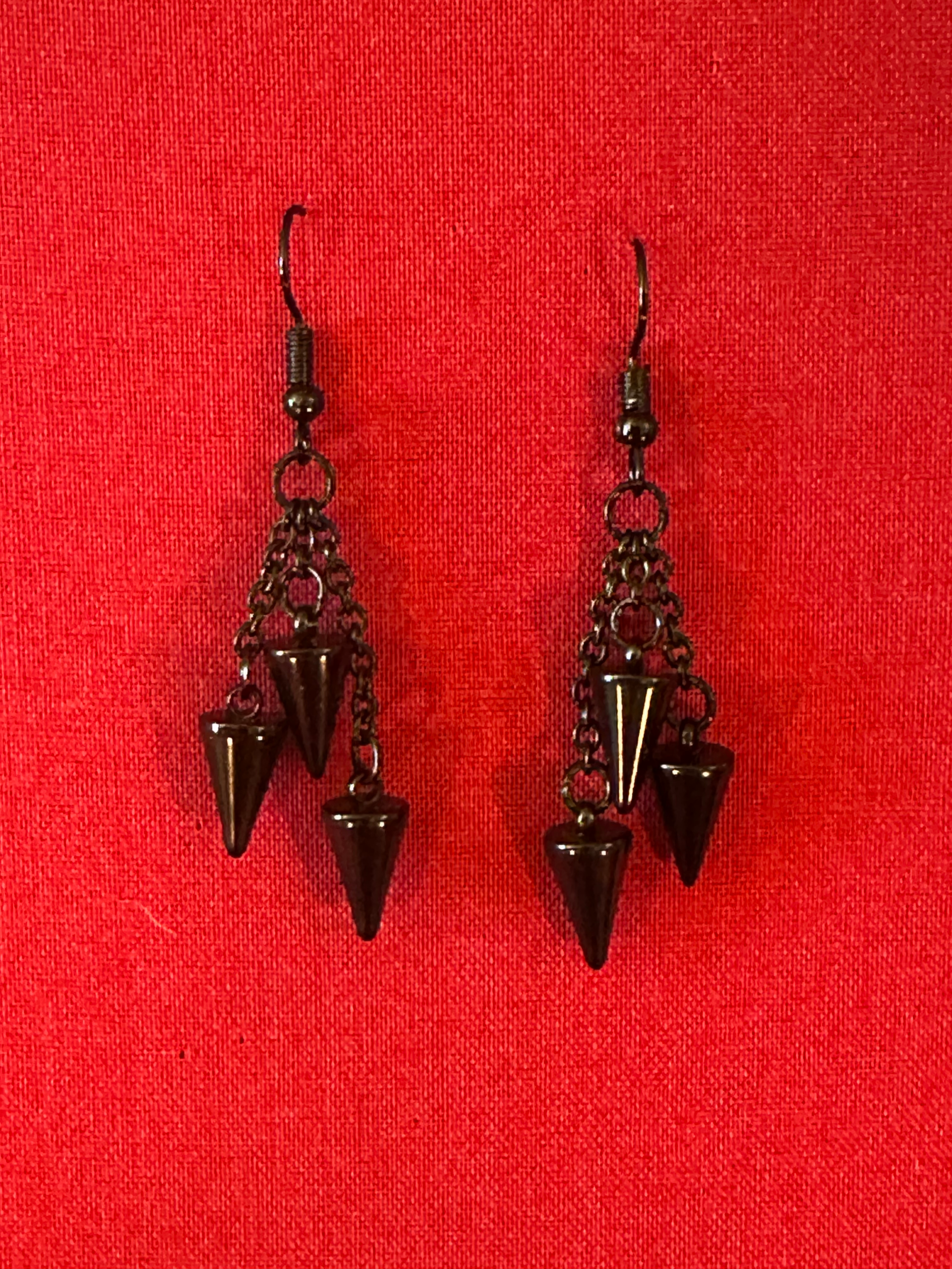 Gothic Earrings, Spike Earrings "The Big Spikes" - Image 3