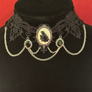 Gothic Choker - The Raven - Adj. 10-13"