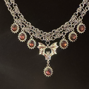 Gothic Vampire Necklace: "Your Blood In My Veins Is Mine" - 17"