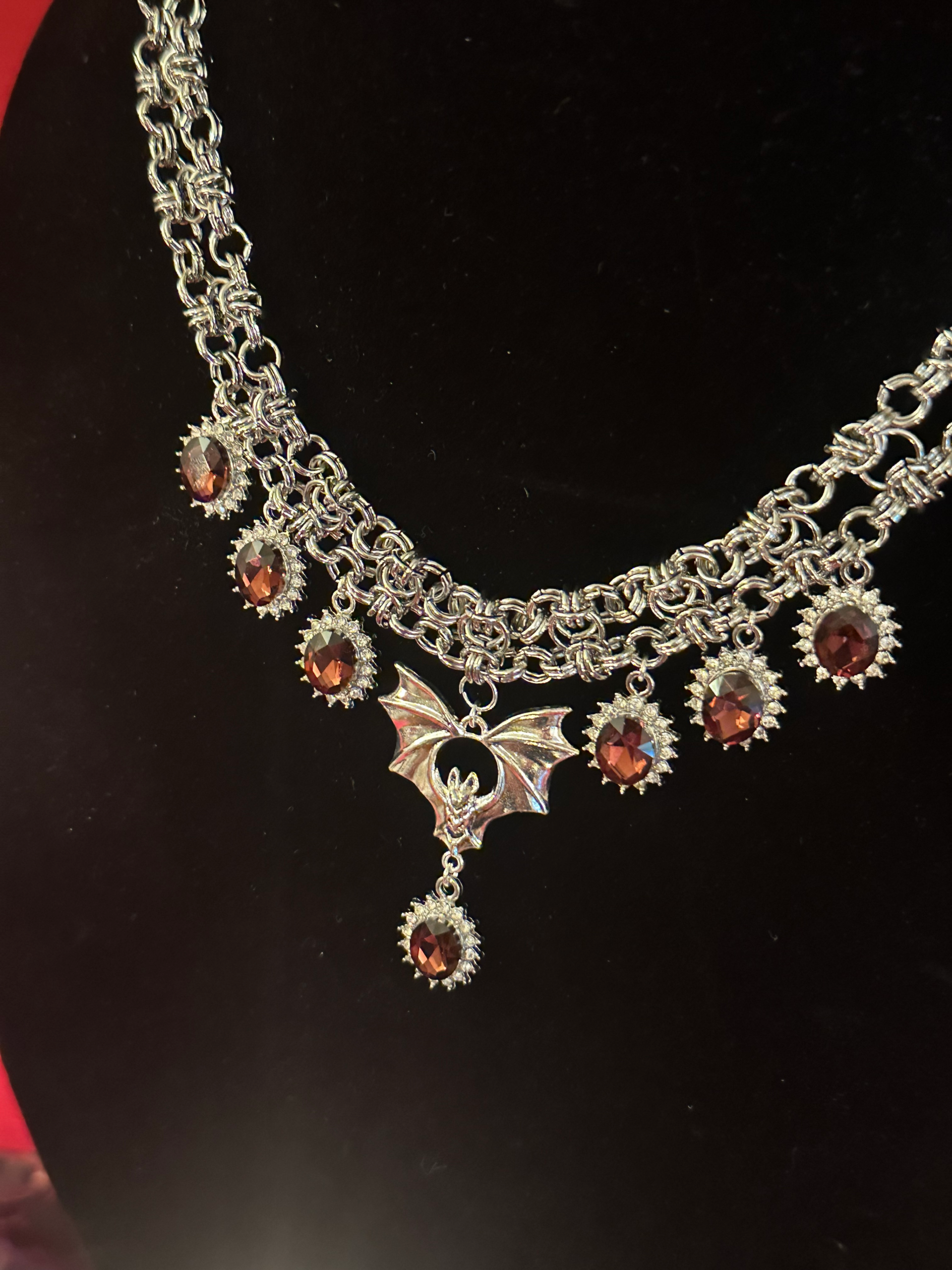 Gothic Vampire Necklace: "Your Blood In My Veins Is Mine" - 17" - Image 4